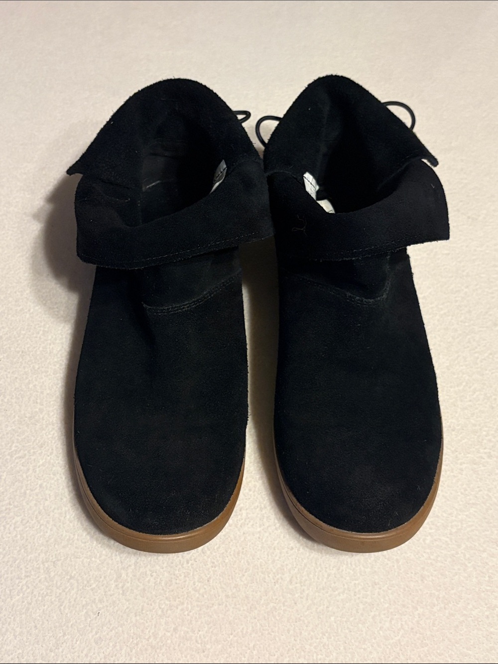 Koolaburra by Ugg Black Suede Leather Tassels Skyller Minimalist Ankle boot